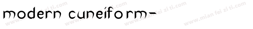 modern cuneiform字体转换